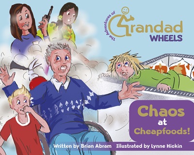 a photo of the front cover of Grandad Wheels the book